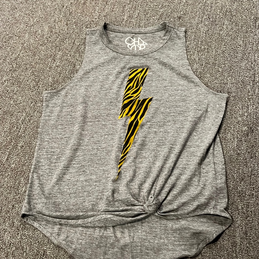 CHRLDR gray tank top